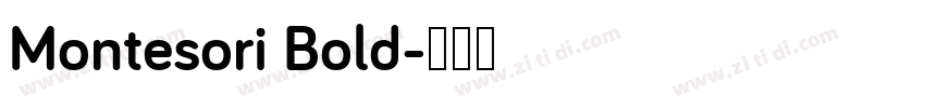 Montesori Bold字体转换